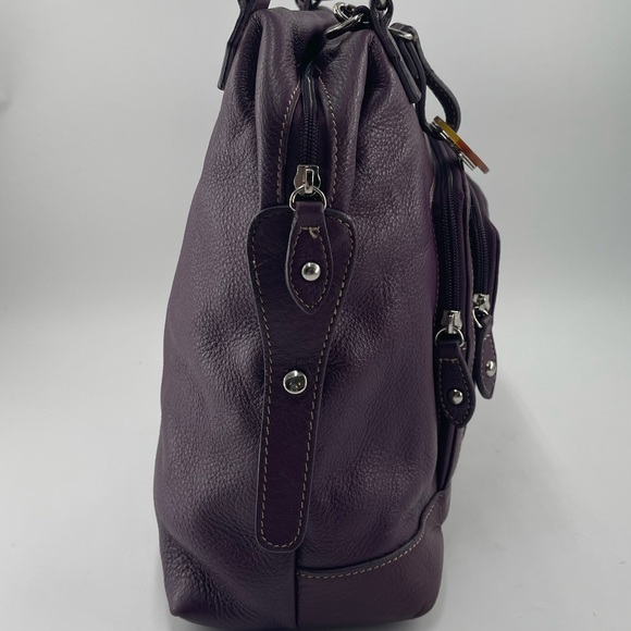 BARR + BARR Purple Leather Shoulder Bag LIKE NEW - Picture 7 of 17